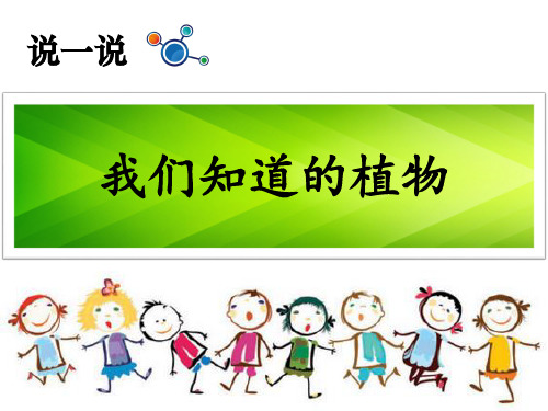 一年级上册科学课件1.1我们知道的植物 (9)l 教科版 (共19张PPT)
