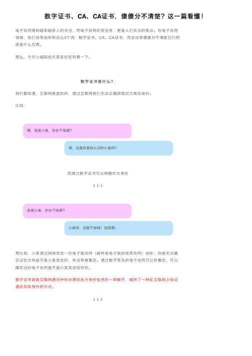 数字证书、CA、CA证书，傻傻分不清楚？这一篇看懂！