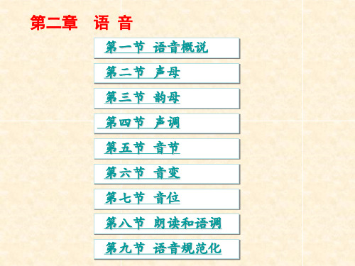 现代汉语-第二章-语音