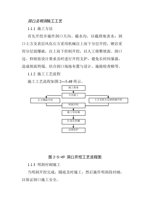 洞口及明洞施工工艺