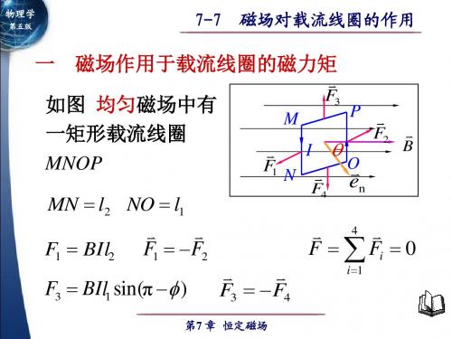 7-9磁场对载流线圈的作用