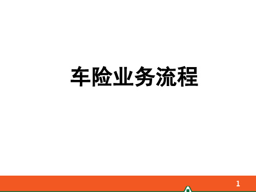 保险实务：车险业务流程