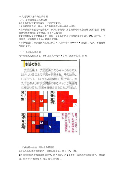 原版封印之剑支援的相关资料、分析及指南