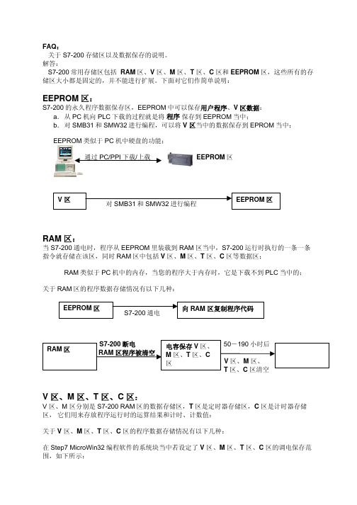 S7-200存储区说明