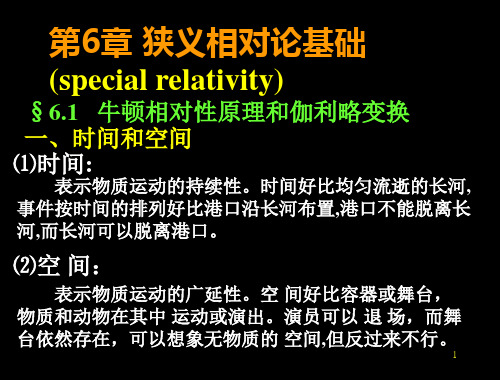 第6章狭义相对论specialrelativity