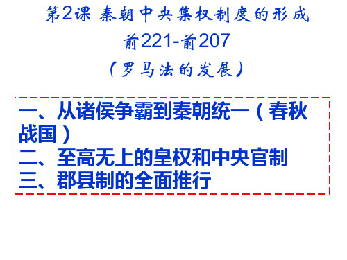 高中历史必修一高考重要知识点归纳第二课