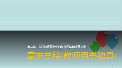 高中地理 第二章 自然地理环境中的物质运动和能量交换章末总结课件 中图版必修1