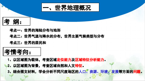 2021届高考地理一轮复习区域地理世界的居民和国家优秀课件