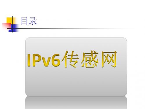 IPv6传感网