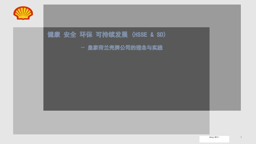 HSE管理体系壳牌的精华PPT学习课件