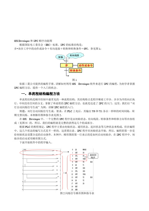 GX-Developer编写SFC流程图简要总结