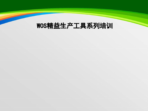 WOS精益生产工具之山积表(PPT 91页)