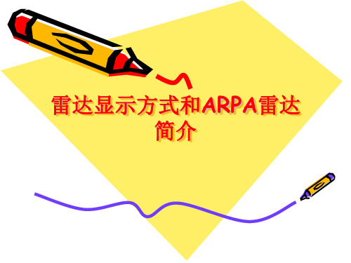 雷达(2)显示方式及ARPA