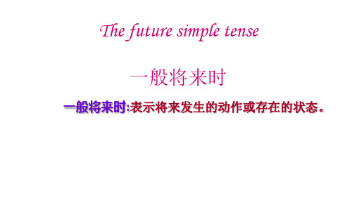 人教版八年级上册一般将来时课件语法讲解课件(共18页)