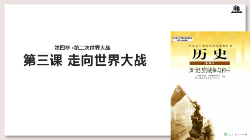 人教版高中历史选修3 20世纪的战争与和平 走向世界大战课件