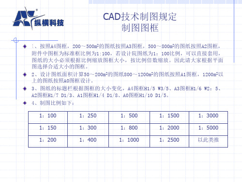 CAD制图规定