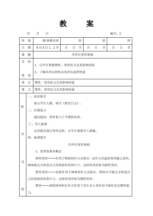 2 冷冲压变形基础