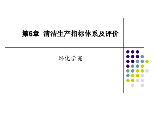 精选6清洁生产指标体系及评价hpk