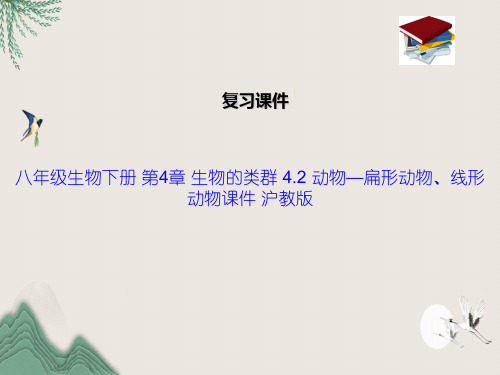 八年级生物下册 第4章 生物的类群 4.2 动物—扁形动物、线形动物课件 沪教版