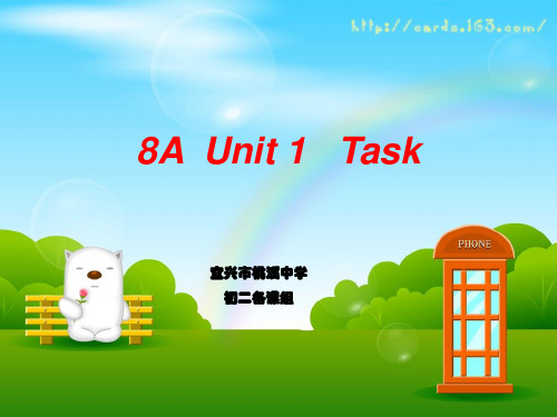 牛津译林版八年级英语上册课件unit1Friends-task