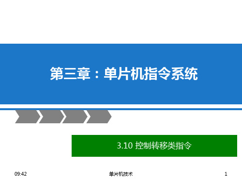 03.10 第三章 - 单片机指令系统(条件转移类指令LJMP、AJMP、SJMP、JMP、JZ、DJNZ、CJNE、RET、RETI)