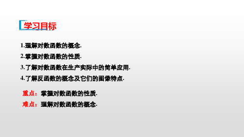 第三章指数函数和对数函数5.1对数函数的概念5.2对数函数的图象和性质ppt课件