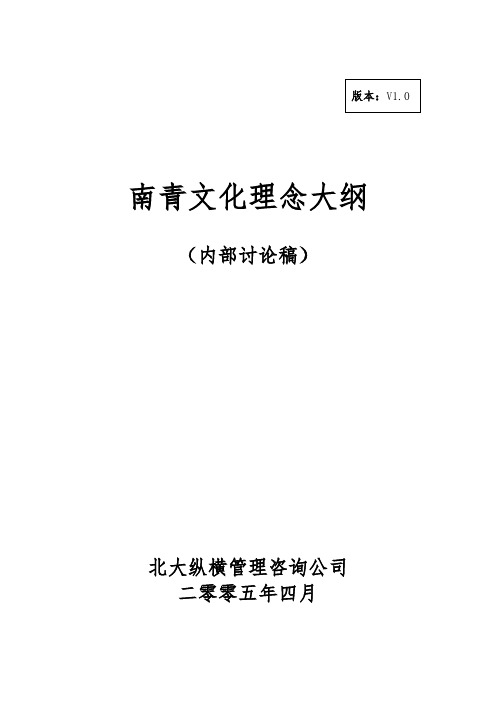 南青企业文化理念大纲(提交版).doc