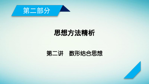 2018年高考数学二轮复习课件 第2部分 第2讲数形结合思想(22张)