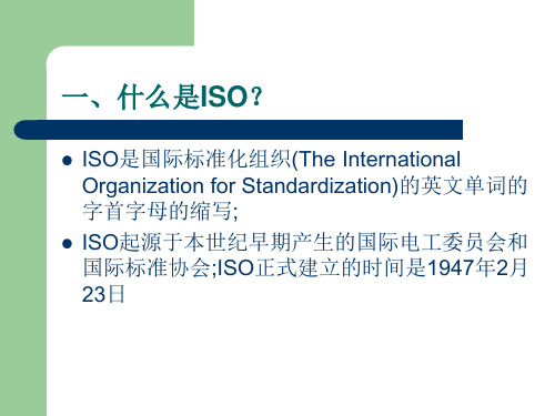 ISO基础知识培训教材PPT30页9432