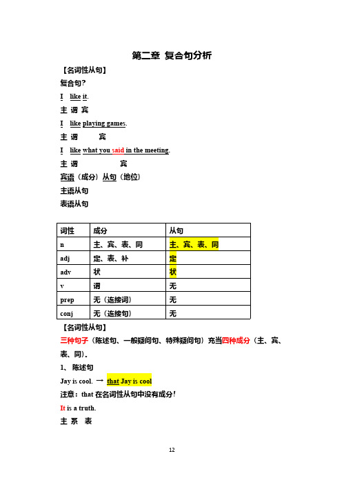 考研英语长难句精讲 第二章 复合句分析