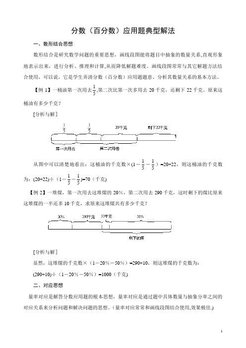 六年级分数应用题解题方法