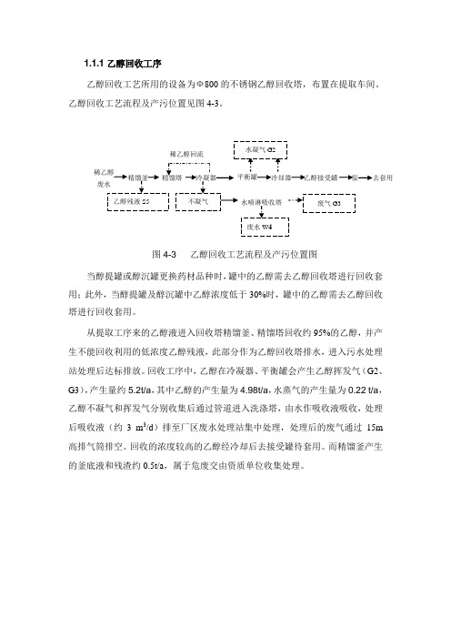 乙醇回收工序