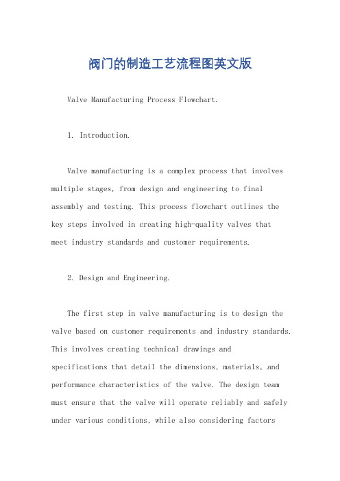 阀门的制造工艺流程图英文版