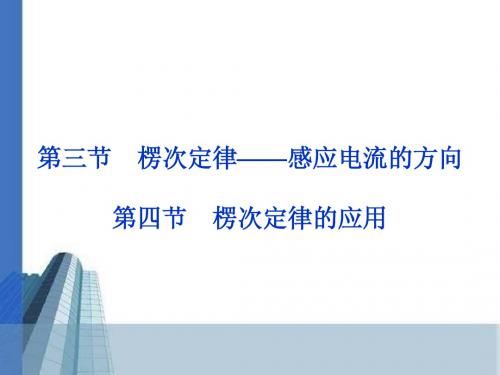 2013届高考物理核心要点突破系列课件：第16章《楞次定律——感应电流的方向》《楞次定律的应用》选修3-2