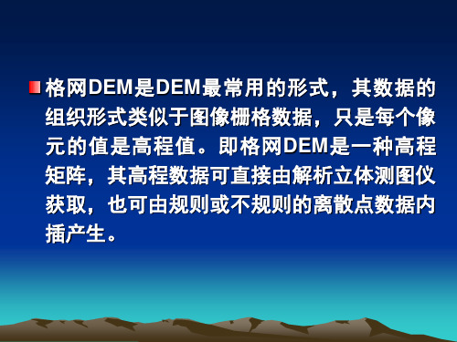 格网DEM