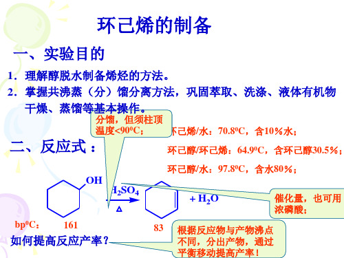 环己烯的制备+干燥