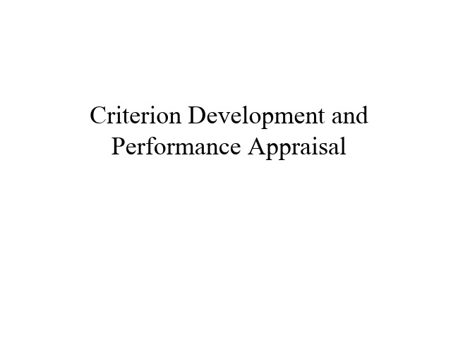 CriterionDevelop...