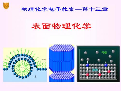 13章_表面物理化学(6学时) (2-20130524)