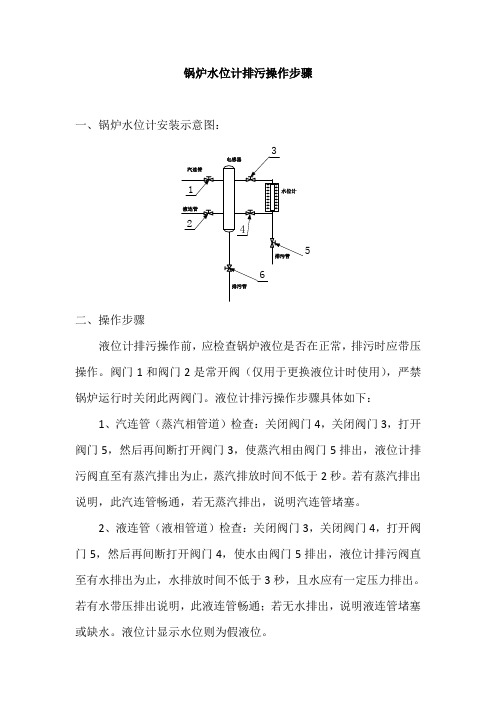 锅炉水位计排污操作步骤