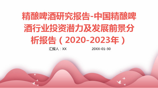 精酿啤酒研究报告-中国精酿啤酒行业投资潜力及发展前景分析报告(2020-2023年)