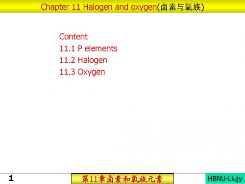 第11章 卤素和氧族元素 2