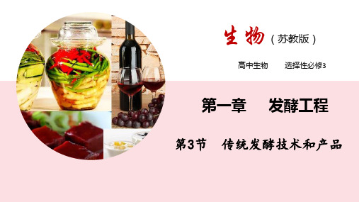 1-3传统发酵食品制作 (教学课件)-高二生物苏教版选择性必修三