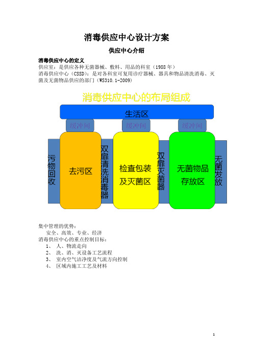 消毒供应中心设计方案