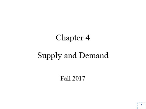 经济学原理 曼昆第七版 讲义 Supply and Demand