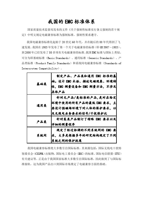 我国的电磁兼容(EMC)标准体系