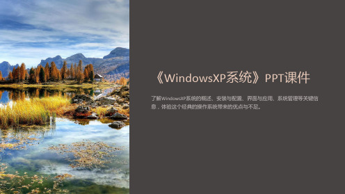 《WindowsXP系统》课件