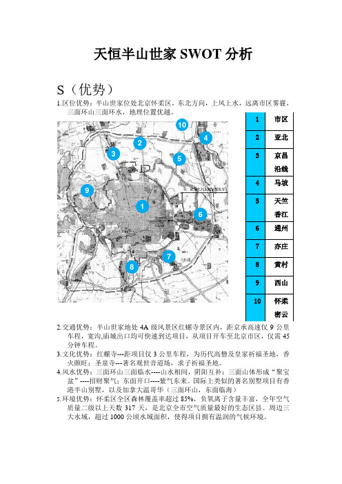 半山世家swot分析