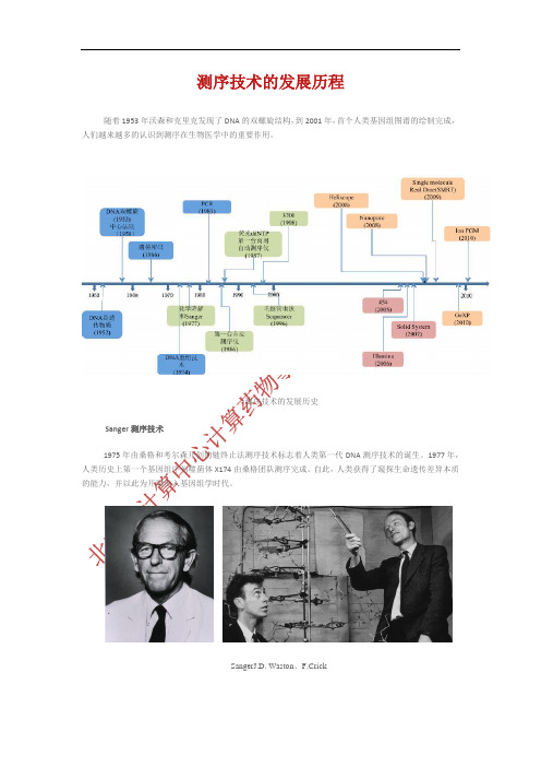 测序技术的发展历程