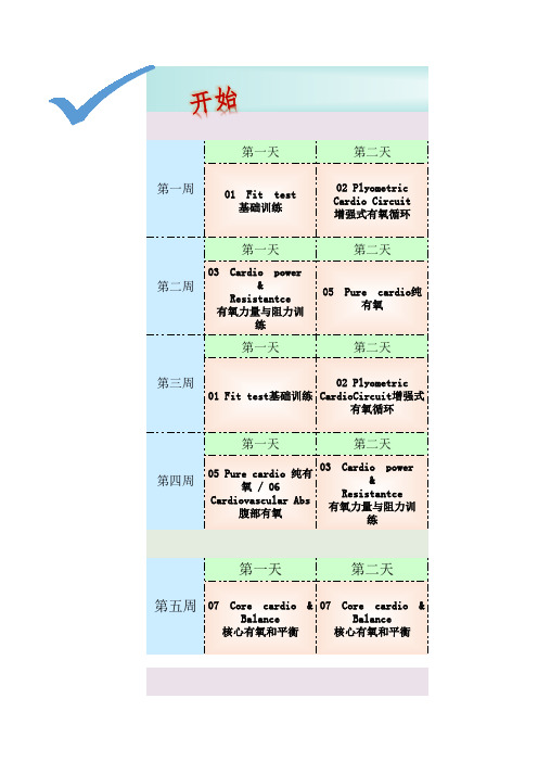 insanity课表(电子版,带超链接)