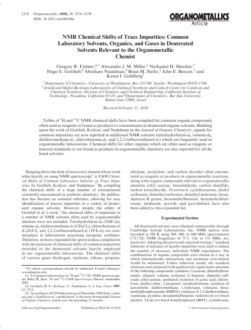 NMR Chemical Shifts